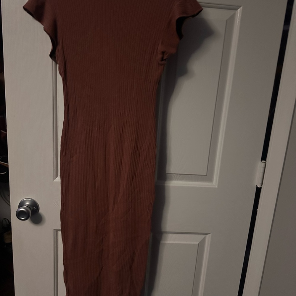 Zara Brown Maxi Dress